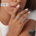 Fashion, accesorii si bijuterii - Femei - Bijuterii femei - Inele femei - Inel Royal Blue din Argint, marca Diora, 7 - Infinity.ro