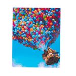 Jucarii, Copii si Bebe - Jucarii si jocuri - Jucarii & jocuri educative - Seturi pictura si desen - Pictura mare dupa numere si poza 40 x 50 cm pe rama din lemn, model Up - Infinity.ro