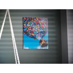 Jucarii, Copii si Bebe - Jucarii si jocuri - Jucarii & jocuri educative - Seturi pictura si desen - Pictura mare dupa numere si poza 40 x 50 cm pe rama din lemn, model Up - Infinity.ro