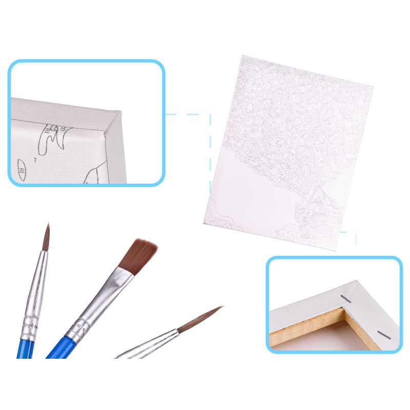 Jucarii, Copii si Bebe - Jucarii si jocuri - Jucarii & jocuri educative - Seturi pictura si desen - Pictura mare dupa numere si poza 40 x 50 cm pe rama din lemn, model Up - Infinity.ro
