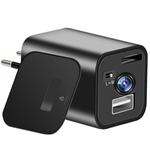 Laptop, Telefoane si Tablete - Wearables si gadgeturi - Gadgeturi - Dispozitive spionaj - Incarcator USB cu camera ascunsa 1080P, detectie miscarie, inregistrare in bucla, fara Wi-Fi, suport card microSD - Infinity.ro