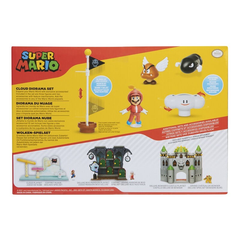 Jucarii, Copii si Bebe - Jucarii si jocuri - Figurine - Figurina Nintendo Super Mario Cloud Diorama - Infinity.ro