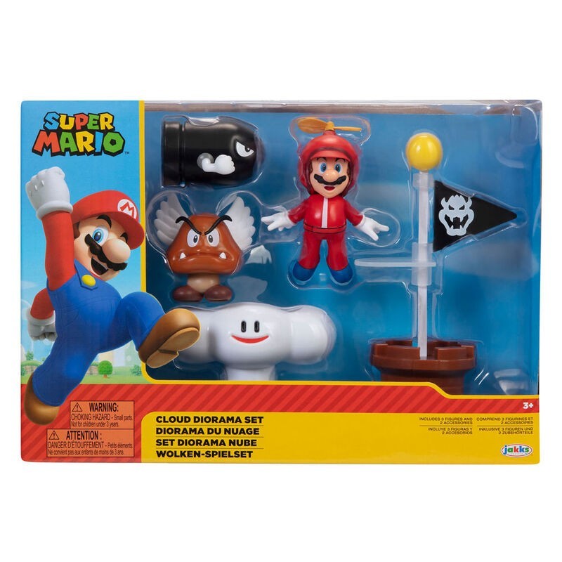 Jucarii, Copii si Bebe - Jucarii si jocuri - Figurine - Figurina Nintendo Super Mario Cloud Diorama - Infinity.ro