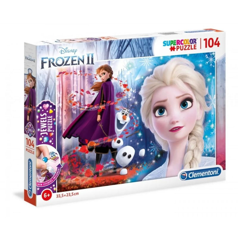 Jucarii, Copii si Bebe - Jucarii si jocuri - Jocuri si puzzle - Puzzle - Puzzle Disney Frozen 2 Jewels , 104 piese , 33,5x23,5cm - Infinity.ro