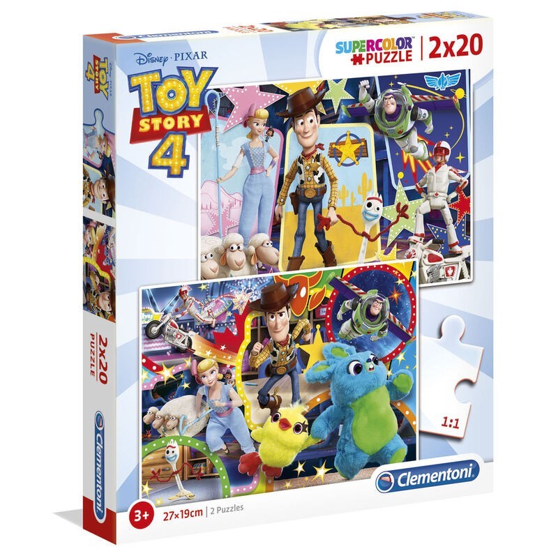 Jucarii, Copii si Bebe - Jucarii si jocuri - Jocuri si puzzle - Puzzle - Puzzle Toy Story 4 , 2x20 piese ,27x19cm - Infinity.ro