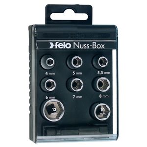 Felo - Set 8 Tubulare Nuss-Box 1/4" - HEX [05798106]
