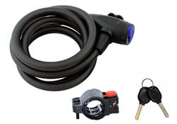 Antifurt bicicleta, 150 cm, negru