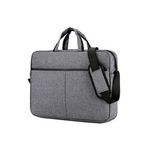 Laptop, Telefoane si Tablete - Laptopuri si accesorii - Accesorii Laptop - Genti laptop - Geanta laptop universala, cu manere, gri, 15.6” - Infinity.ro