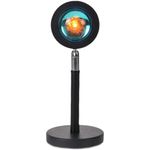 Casa si Gradina - Corpuri si surse de iluminat - Veioze si lampi - Lampi de veghe - Lampa LED, model Sunset Light, neagra, 27 cm - Infinity.ro