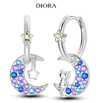 Fashion, accesorii si bijuterii - Femei - Bijuterii femei - Cercei femei - Cerceii Starry Meow, din Argint - Infinity.ro