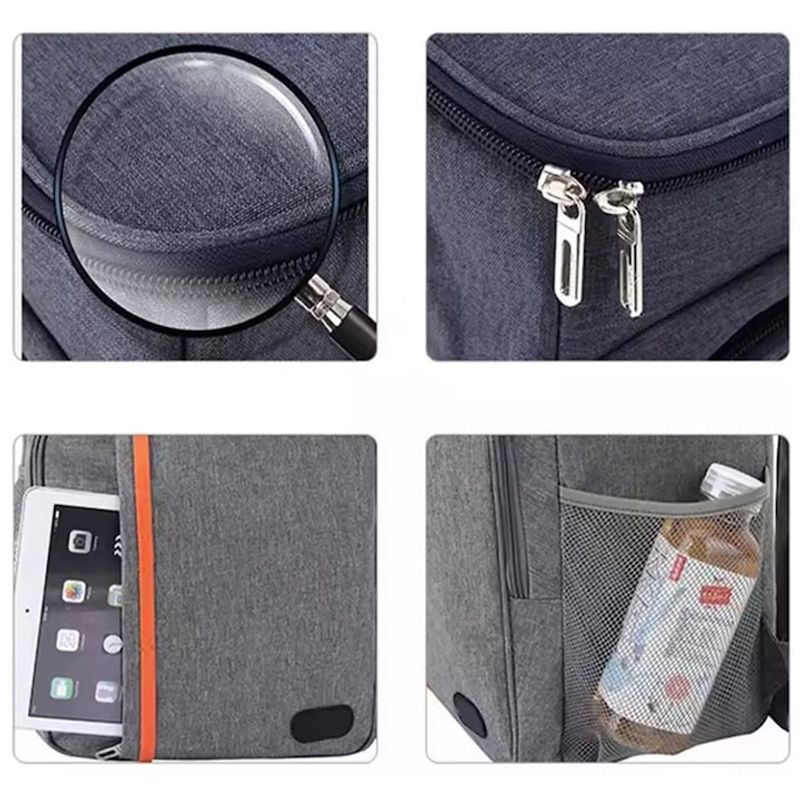 Sport si Outdoor - Articole de voiaj - Rucsacuri - Rucsac termic, 18L, gri, 42x29x19 cm - Infinity.ro