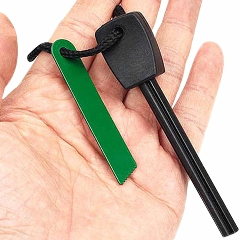 Sport si Outdoor - Camping - Accesorii camping si drumetii - Kit aprindere foc, magnesium, rezistent la apa, 5 cm - Infinity.ro