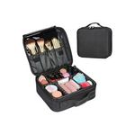 Ingrijire personala si Cosmetice - Machiaj - Portfarduri si genti cosmetice - Geanta pentru cosmetice, neagra, 25.5x22.5x9.3 cm - Infinity.ro