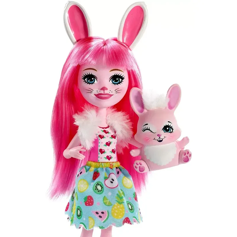 Jucarii, Copii si Bebe - Jucarii si jocuri - Papusi si accesorii - Papusi - Enchantimals Papusi cu Animalute Bree Bunny si Twist - Infinity.ro