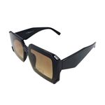 Fashion, accesorii si bijuterii - Femei - Accesorii femei - Ochelari de soare femei - Ochelari de soare, dama, Tiara, rama neagra, forma patrata, lentile fumurii, protectie UV 400 - Infinity.ro