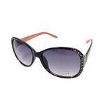 Fashion, accesorii si bijuterii - Femei - Accesorii femei - Ochelari de soare femei - Ochelari de soare dama, Tiara, rama leopard cu cristale, forma fluture, lentile fumurii degrade, protectie UV 400 - Infinity.ro