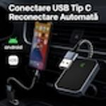 Auto si Moto - Electronice auto - Accesorii electronice auto - Modulator Auto 2 in 1 CarPlay Wireless – Modulator FM Multifunctional, Compatibil iPhone si Android - Infinity.ro