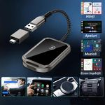 Auto si Moto - Electronice auto - Accesorii electronice auto - Modulator Auto 2 in 1 CarPlay Wireless – Modulator FM Multifunctional, Compatibil iPhone si Android - Infinity.ro