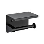 Casa si Gradina - Sanitare - Suporturi si accesorii baie - Suporturi baie - Suport hartie igienica, otel inoxidabil, negru mat - Infinity.ro