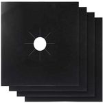 Electronice si Electrocasnice - Aragazuri, cuptoare si hote - Accesorii aragazuri, cuptoare si hote - Accesorii aragazuri - Set 4 protectii aragaz, teflon, negru, 27x27 cm - Infinity.ro