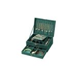 Fashion, accesorii si bijuterii - Femei - Bijuterii femei - Cutii bijuterii - Cutie pentru bijuterii, 2 compartimente, catifea, verde, 17x23x10.5 cm - Infinity.ro