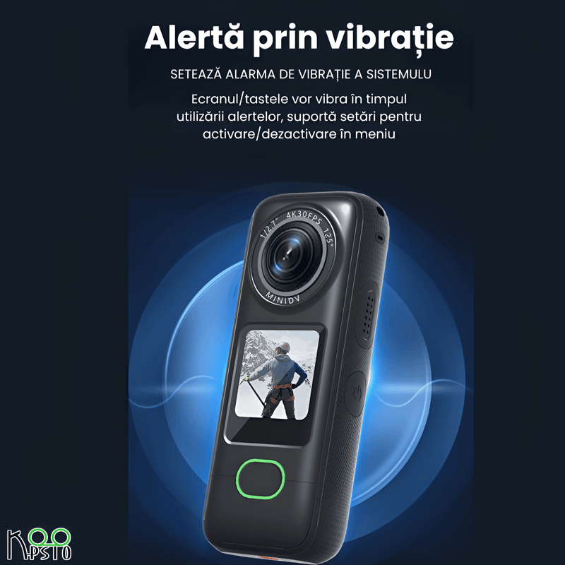 TV, Audio-Video si Foto - Camere de actiune si drone - Camere de actiune - Camera Sport 4K HD Imagini Exceptionale 4K, Ecran Tactil 1, 4 inch IPS, Wi-Fi, Wide Angle de 150°, Lentile HD, Negru - Infinity.ro