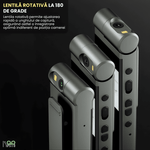 TV, Audio-Video si Foto - Camere de actiune si drone - Camere de actiune - Camera video corporala, Bodycam Ultra HD 2K Koopsio, Rezolutie 2560x1440P, Obiectiv Rotativ 180°, Aliaj Aluminiu, Negru - Infinity.ro