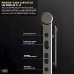 TV, Audio-Video si Foto - Camere de actiune si drone - Camere de actiune - Camera video corporala, Bodycam Ultra HD 2K Koopsio, Rezolutie 2560x1440P, Obiectiv Rotativ 180°, Aliaj Aluminiu, Negru - Infinity.ro