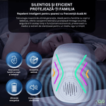 Casa si Gradina - Gradinarit si plante - Intretinere gradina - Articole daunatori gradina - Repelent Ultrasonic Smart pentru Soareci Koopsio, Frecventa Duala AI, Protectie Eficienta 100 m² - Infinity.ro