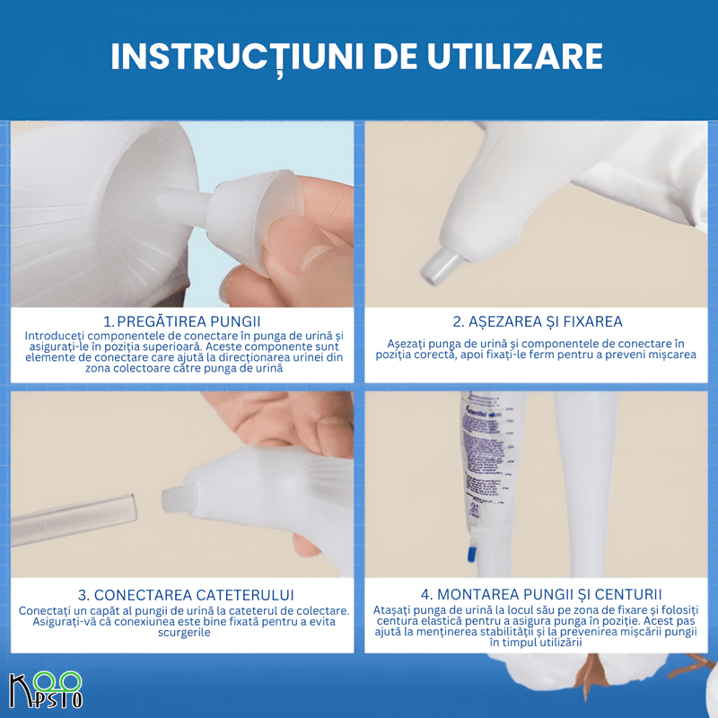 Ingrijire personala si Cosmetice - Ingrijire personala - Igiena intima - Scutece adulti si chiloti incontinenta - Set Chiloti Urinari Barbati Koopsio, Bumbac Pur,  Potrivire Adaptabila Marime 2XL-3XL 78-100 cm - Infinity.ro