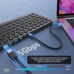PC, gaming si accesorii - Periferice PC - Tastaturi - Tastatura Docking Station Koopsio Multiport, Slim, Low Profile, Compatibilitate Universala, slot HDMI 4K - Infinity.ro