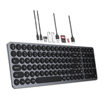 PC, gaming si accesorii - Periferice PC - Tastaturi - Tastatura Docking Station Koopsio Multiport, Slim, Low Profile, Compatibilitate Universala, slot HDMI 4K - Infinity.ro