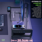 Laptop, Telefoane si Tablete - Laptopuri si accesorii - Accesorii Laptop - Docking stations - Docking Station Multifunctional, Suport Monitor Koopsio, Extensie USB, 4 x USB 3.0, 3 x USB-C Incarcare Rapida PD - Infinity.ro