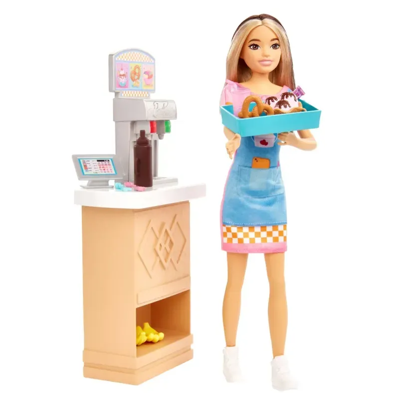 Jucarii, Copii si Bebe - Jucarii si jocuri - Papusi si accesorii - Papusi - Papusa Barbie Skipper First Jobs Snack Bar - Infinity.ro