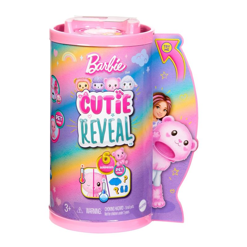 Jucarii, Copii si Bebe - Jucarii si jocuri - Papusi si accesorii - Papusi - Papusa Chelsea, Barbie, Cutie Reveal, Ursulet, 6 surprize - Infinity.ro