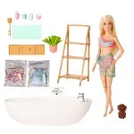 Jucarii, Copii si Bebe - Jucarii si jocuri - Papusi si accesorii - Papusi - Set papusa Barbie, Confetti Bath, Cada si accesorii - Infinity.ro