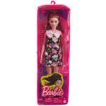 Jucarii, Copii si Bebe - Jucarii si jocuri - Papusi si accesorii - Papusi - Papusa Barbie Fashionista Satena Cu Rochie Cu Imprimeu Floral - Infinity.ro