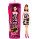 Jucarii, Copii si Bebe - Jucarii si jocuri - Papusi si accesorii - Papusi - Papusa Barbie Fashionista Satena Cu Rochie Cu Imprimeu Floral - Infinity.ro