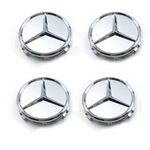 Auto si Moto - Anvelope si jante - Accesorii roti - Capace roti - Set 4 Capace jante aliaj Mercedes Benz 70mm - 75mm Gri - Infinity.ro