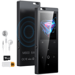 TV, Audio-Video si Foto - Portabile audio - Media Playere - Player MP3 cu Touchscreen, Ecran 1.8 inch, Bluetooth 5.2, 64GB Memorie, Radio FM, Casti si Cititor de Carduri Incluse - Infinity.ro