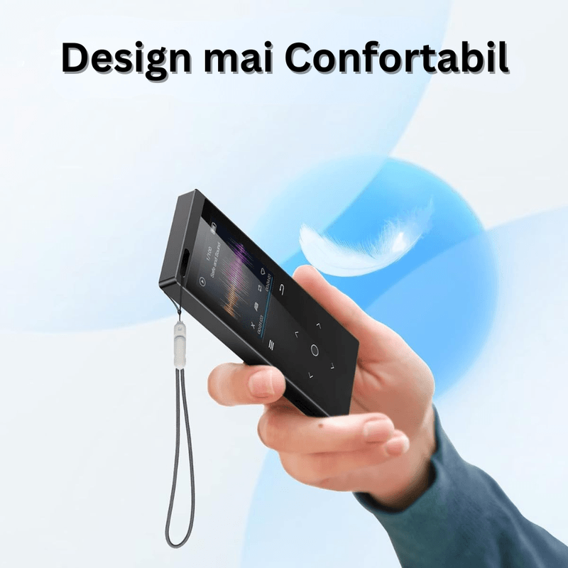 TV, Audio-Video si Foto - Portabile audio - Media Playere - Player MP3 cu Touchscreen, Ecran 1.8 inch, Bluetooth 5.2, 64GB Memorie, Radio FM, Casti si Cititor de Carduri Incluse - Infinity.ro