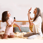 TV, Audio-Video si Foto - Audio profesionale - Microfoane profesionale - Set 2 Microfoane Karaoke cu Boxa, Wireless, Bluetooth, LED RGB, Sunet 3D, 5 Efecte, MicroSD, AUX, Portabil, USB-C, Roz - Infinity.ro