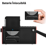 TV, Audio-Video si Foto - Portabile audio - Radio - Radio Portabil FM, Boxa Bluetooth, LCD, Card Micro SD, AUX, EQ 6 Moduri, Maner Transport, USB, Negru/Rosu - Infinity.ro