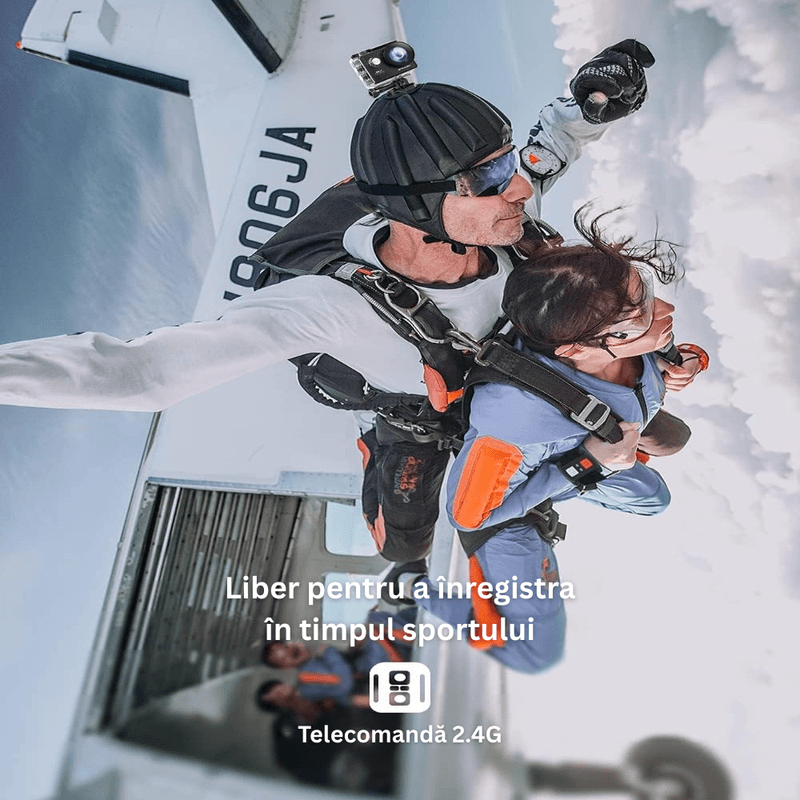 TV, Audio-Video si Foto - Camere de actiune si drone - Camere de actiune - Camera Sport WiFi M80, 4K/30FPS, 20MP, LCD 2.0", 170° Reglabil, Rezistenta Apa 40M, Telecomanda, 2 Baterii, Geanta - Infinity.ro