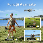 TV, Audio-Video si Foto - Camere de actiune si drone - Drone - Drona HS440G cu Telecomanda, Camera 4K, WiFi 5G, GPS, Retur Automat, EIS, Follow Me, Autonomie 24 min, USB, Geanta - Infinity.ro