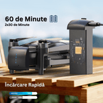 TV, Audio-Video si Foto - Camere de actiune si drone - Drone - Drona HS175G cu Telecomanda, Camera 4K UHD, Senzor Sony, WiFi 5G, GPS, EIS, Tap-Fly, 60 min, USB, Geanta, 2 Baterii - Infinity.ro