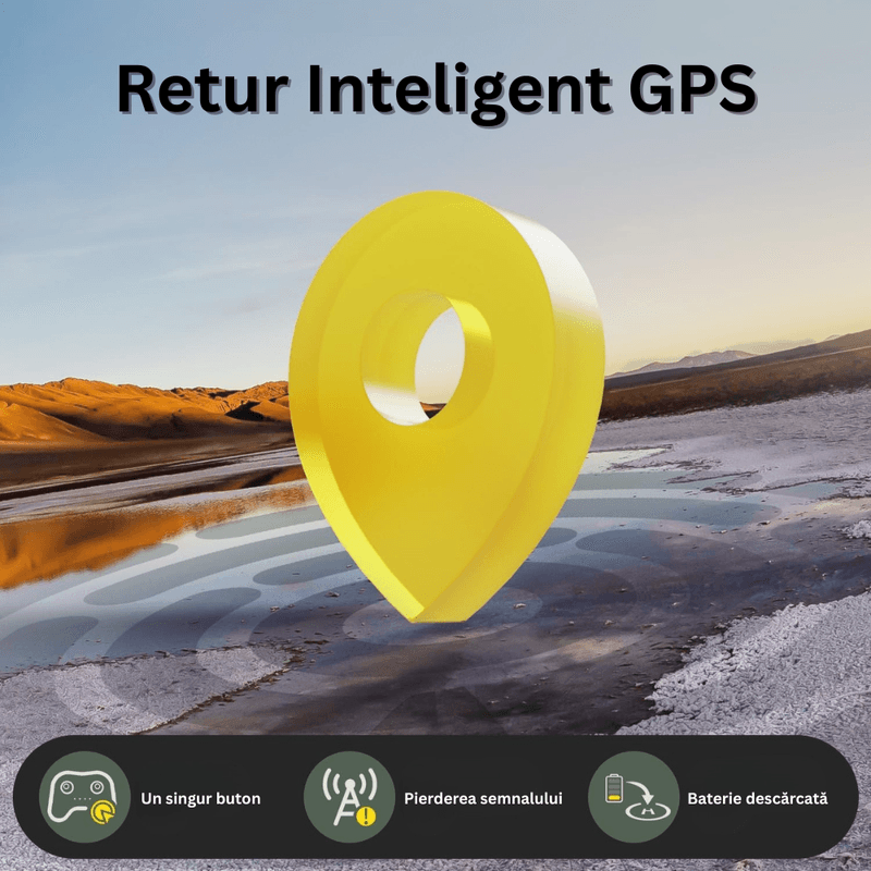 TV, Audio-Video si Foto - Camere de actiune si drone - Drone - Drona HS175G cu Telecomanda, Camera 4K UHD, Senzor Sony, WiFi 5G, GPS, EIS, Tap-Fly, 60 min, USB, Geanta, 2 Baterii - Infinity.ro