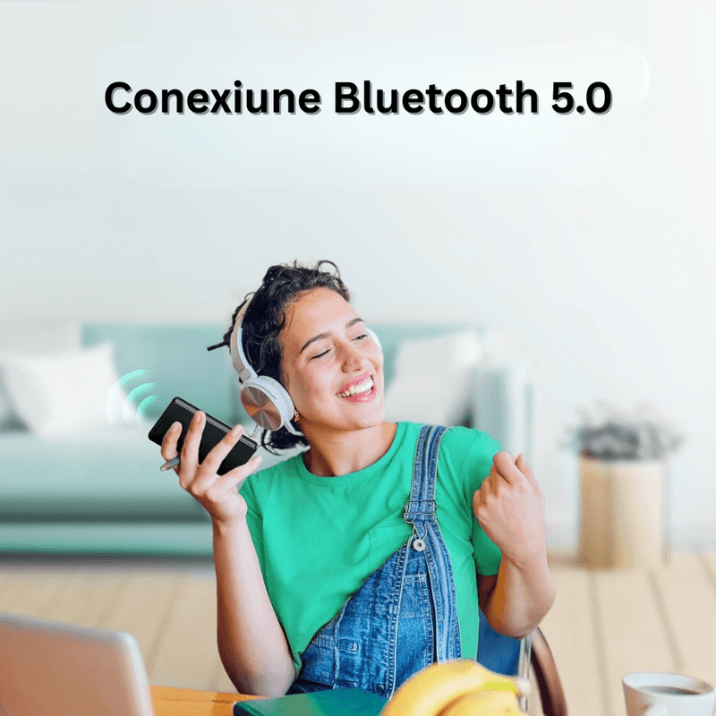 TV, Audio-Video si Foto - Portabile audio - Media Playere - Player MP3/MP4 cu Touchscreen, 4", Bluetooth 5.0, 80GB, Card SD 128GB, HiFi, FM Radio, Reportofon, USB-C, Casti, Negru - Infinity.ro