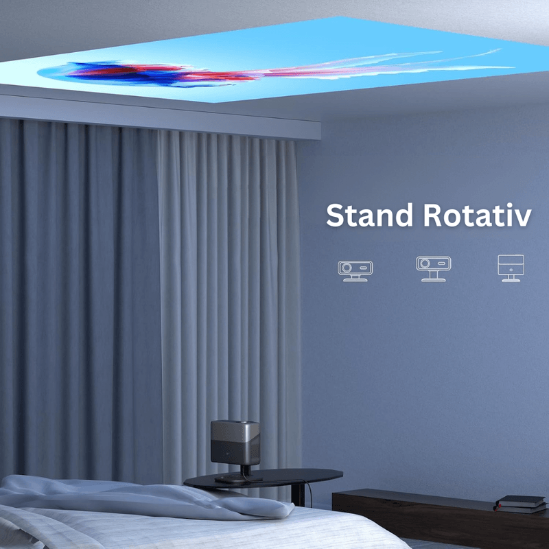 TV, Audio-Video si Foto - Videoproiectoare si accesorii - Videoproiectoare - Videoproiector 1080P Full HD, WiFi 6, Bluetooth 5.2, 28000 Lumeni, Audio Dolby, Focalizare Automata, Suporta 4K - Infinity.ro