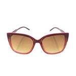 Fashion, accesorii si bijuterii - Femei - Accesorii femei - Ochelari de soare femei - Ochelari de soare, dama, Tiara, rosu rubin transparent, forma cat-eye, lentile fumurii, protectie UV 400 - Infinity.ro